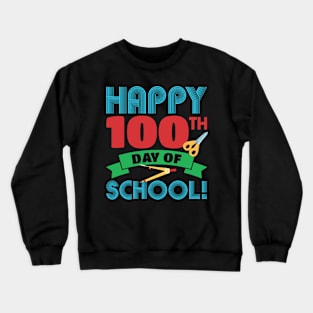 100 Days Of School 100th Day Llama Crewneck Sweatshirt